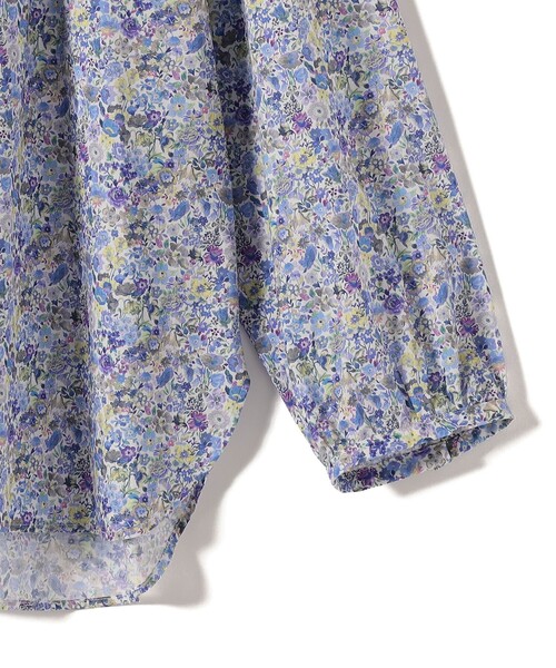 SHIPS(シップス)の「SHIPS Primary Navy Label:〈手洗い可能〉LIBERTY ギャザー ブラウス(シャツ/ブラウス・レディース・ブルー/ネイビー・ONE SIZE)」の5枚目の写真