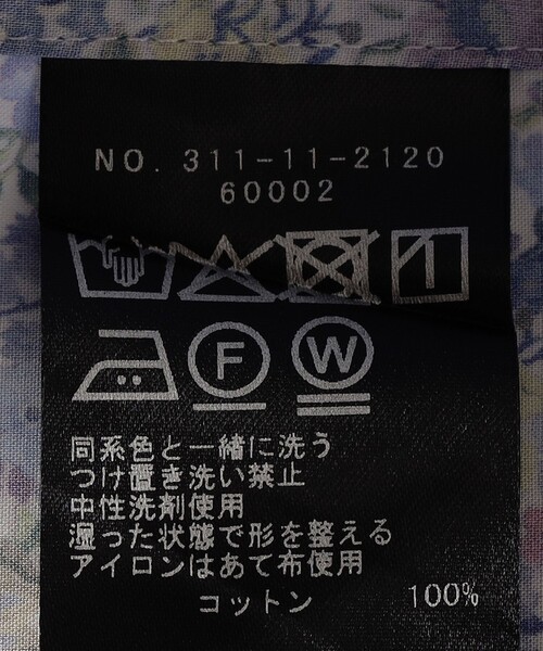 SHIPS(シップス)の「SHIPS Primary Navy Label:〈手洗い可能〉LIBERTY ギャザー ブラウス(シャツ/ブラウス・レディース・ブルー/ネイビー・ONE SIZE)」の9枚目の写真