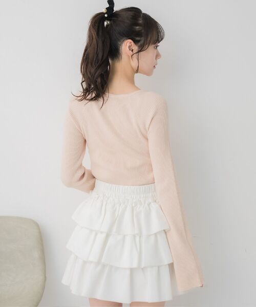 ems excite（エムズエキサイト）の「BIGリボンドッキングNT（ニット/セーター・レディース・ブラック/ナチュラル/ピンク・FREE）」の18枚目の写真