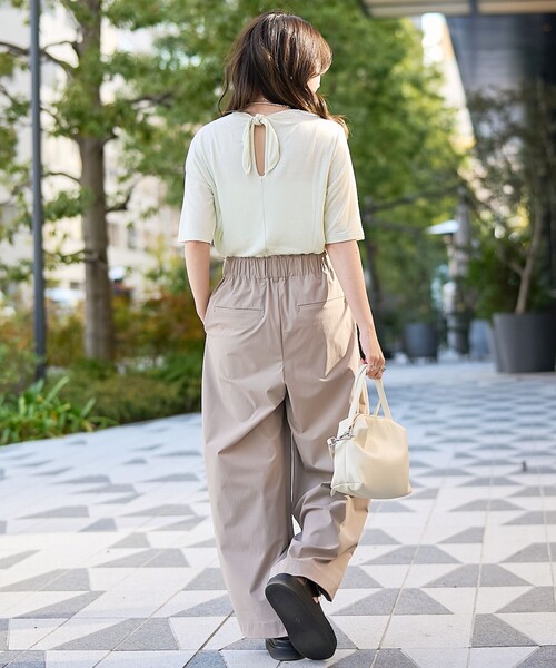 RONEL（ロネル）の「【RONEL】ボーダレス カーブワイドパンツ（その他パンツ・レディース・オフホワイト/ベージュ/ブラック・L/M/S）」の11枚目の写真