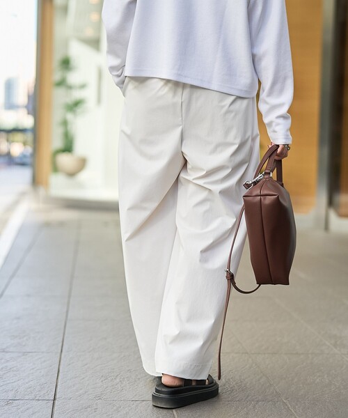 RONEL（ロネル）の「【RONEL】ボーダレス カーブワイドパンツ（その他パンツ・レディース・オフホワイト/ベージュ/ブラック・L/M/S）」の20枚目の写真