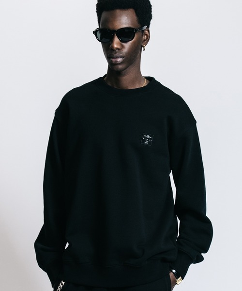 CRIMIE(クライミー)の「BOX LOGO CREW NECK SWEAT(スウェット・メンズ・オートミール/ブラック・M/L/XL/XXL)」の1枚目の写真