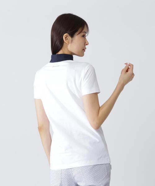 PEARLY GATES(パーリーゲイツ)の「【PEARLY GATES】80/1 36Gベアカノコ(Tシャツ/カットソー・レディース・ネイビー/ホワイト・MEDIUM/LARGE/SMALL)」の6枚目の写真