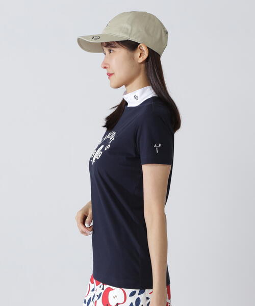 PEARLY GATES(パーリーゲイツ)の「【PEARLY GATES】80/1 36Gベアカノコ(Tシャツ/カットソー・レディース・ネイビー/ホワイト・MEDIUM/LARGE/SMALL)」の12枚目の写真