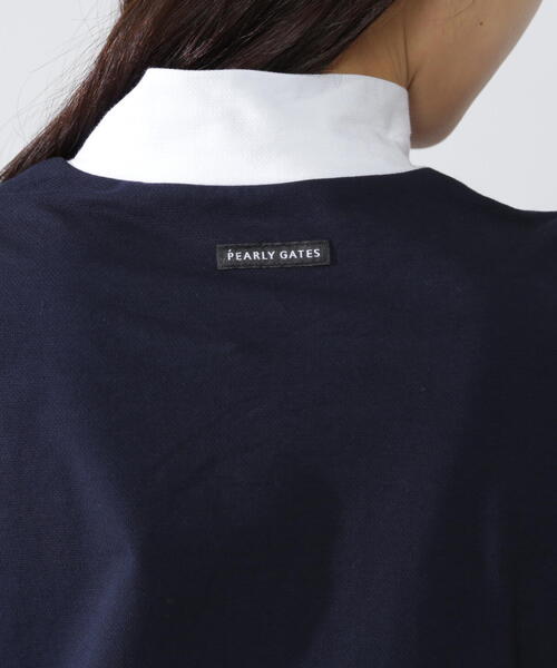 PEARLY GATES(パーリーゲイツ)の「【PEARLY GATES】80/1 36Gベアカノコ(Tシャツ/カットソー・レディース・ネイビー/ホワイト・MEDIUM/LARGE/SMALL)」の17枚目の写真