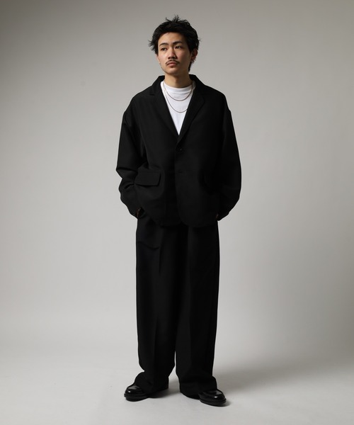 FUNALIVE（ファンアライブ）の「オーバーサイズ　テーラードジャケット　セットアップ対応（テーラードジャケット・メンズ・ブラック・M/L）」の19枚目の写真