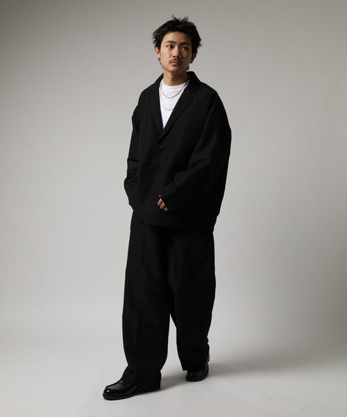 FUNALIVE（ファンアライブ）の「オーバーサイズ　テーラードジャケット　セットアップ対応（テーラードジャケット・メンズ・ブラック・M/L）」の20枚目の写真