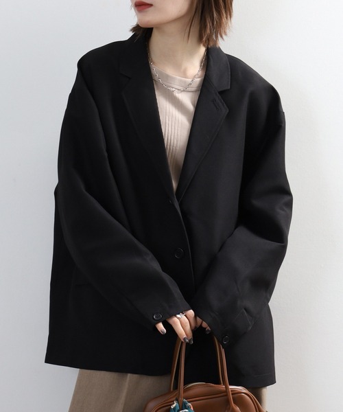 FUNALIVE（ファンアライブ）の「オーバーサイズ　テーラードジャケット　セットアップ対応（テーラードジャケット・メンズ・ブラック・M/L）」の9枚目の写真