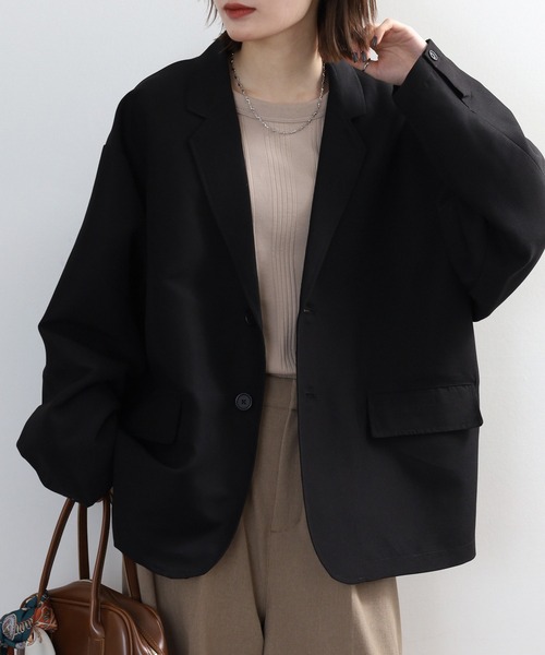 FUNALIVE（ファンアライブ）の「オーバーサイズ　テーラードジャケット　セットアップ対応（テーラードジャケット・メンズ・ブラック・M/L）」の12枚目の写真