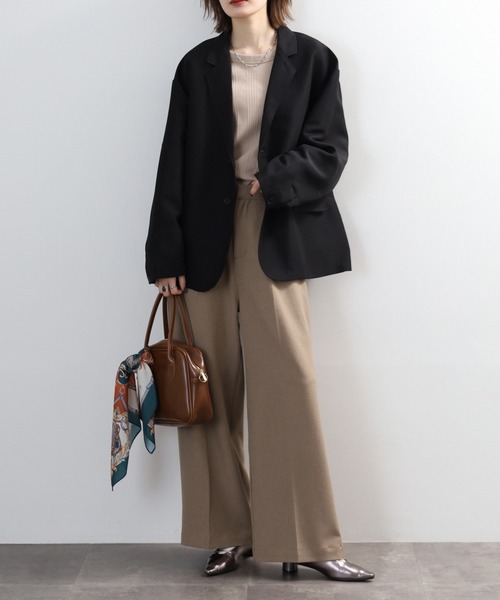 FUNALIVE（ファンアライブ）の「オーバーサイズ　テーラードジャケット　セットアップ対応（テーラードジャケット・メンズ・ブラック・M/L）」の13枚目の写真