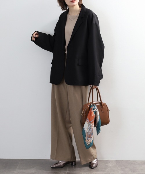 FUNALIVE（ファンアライブ）の「オーバーサイズ　テーラードジャケット　セットアップ対応（テーラードジャケット・メンズ・ブラック・M/L）」の14枚目の写真