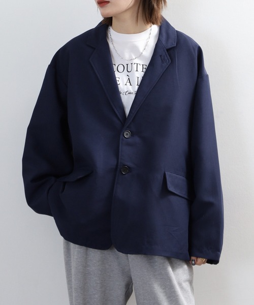 FUNALIVE（ファンアライブ）の「オーバーサイズ　テーラードジャケット　セットアップ対応（テーラードジャケット・メンズ・ブラック・M/L）」の22枚目の写真