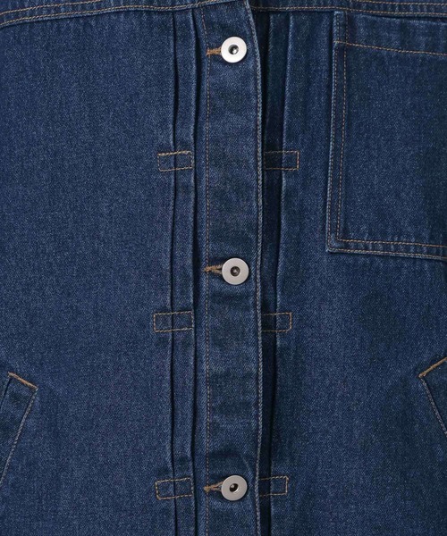 LAKOLE(ラコレ)の「カラーデニムブルゾン / 638619(デニムジャケット・レディース・グレー/インディゴブルー/ベージュ・FREE)」の13枚目の写真