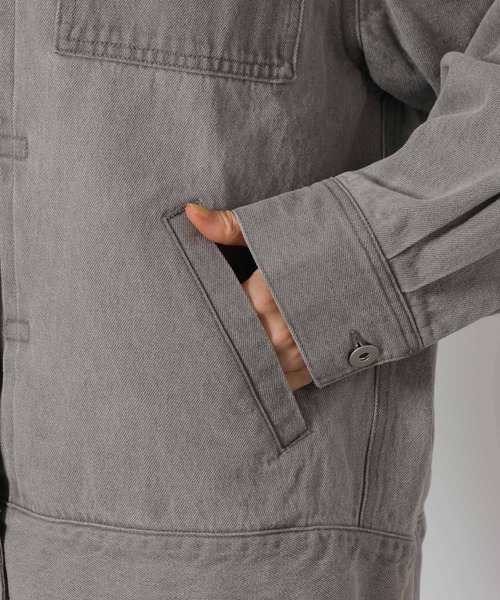 LAKOLE(ラコレ)の「カラーデニムブルゾン / 638619(デニムジャケット・レディース・グレー/インディゴブルー/ベージュ・FREE)」の8枚目の写真