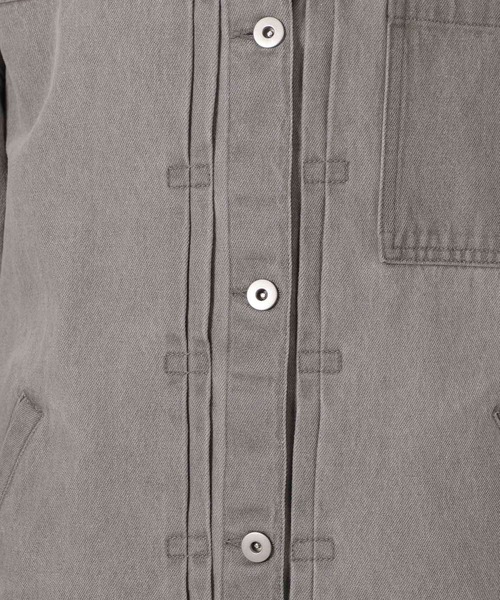 LAKOLE(ラコレ)の「カラーデニムブルゾン / 638619(デニムジャケット・レディース・グレー/インディゴブルー/ベージュ・FREE)」の11枚目の写真