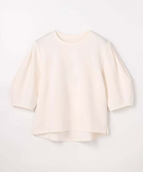 ANY（エニィ）の「ダンボールコクーンスリーブプルオーバー（Tシャツ/カットソー・レディース・アイボリー系/グレー系/ライトグレー系/ピンク系/ライトイエロー系・X-LARGE）」の14枚目の写真