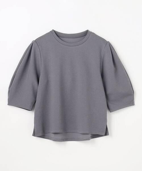 ANY（エニィ）の「ダンボールコクーンスリーブプルオーバー（Tシャツ/カットソー・レディース・アイボリー系/グレー系/ライトグレー系/ピンク系/ライトイエロー系・X-LARGE）」の17枚目の写真