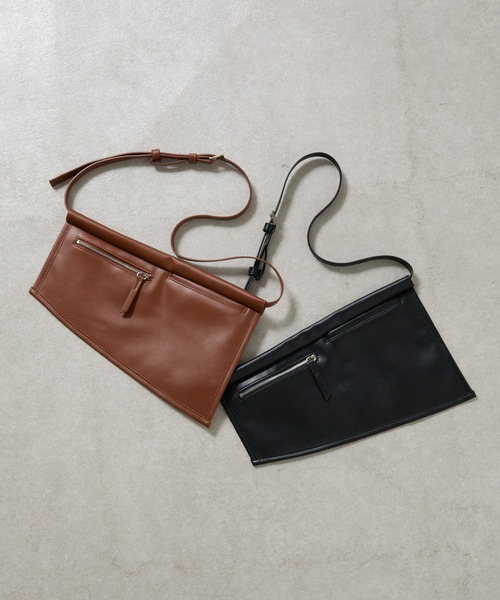 COLONY 2139（コロニートゥーワンスリーナイン）の「レザーウェストベルトバッグ（ボディバッグ/ウエストポーチ・レディース・ブラウン/ブラック・FREE）」の16枚目の写真