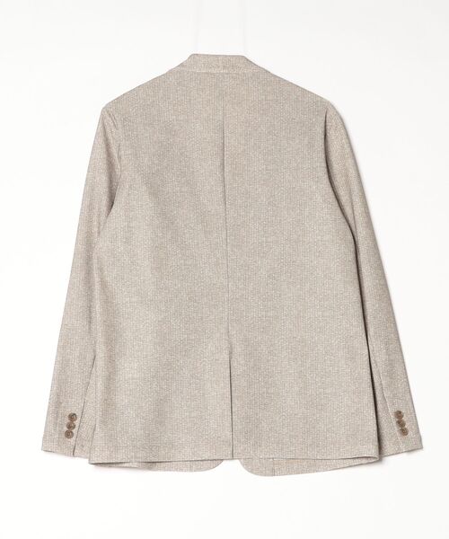 HIGH STREET（ハイストリート）の「ＨＩＧＨ　ＳＴＲＥＥＴ∴トリコットメッシュホップサックプリントノーカラーＪＫ（Tシャツ/カットソー・メンズ・ブラック/ライトグレー/ベージュ・M/L/LL）」の4枚目の写真