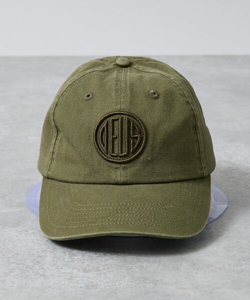 DEUS EX MACHINA（デウスエクスマキナ）の「【Deus Ex Machina / デウスエクスマキナ】Pill Logo Dad Cap / キャップ/ 帽子 / ユニセックス（キャップ・メンズ・グリーン・フリー）」の7枚目の写真