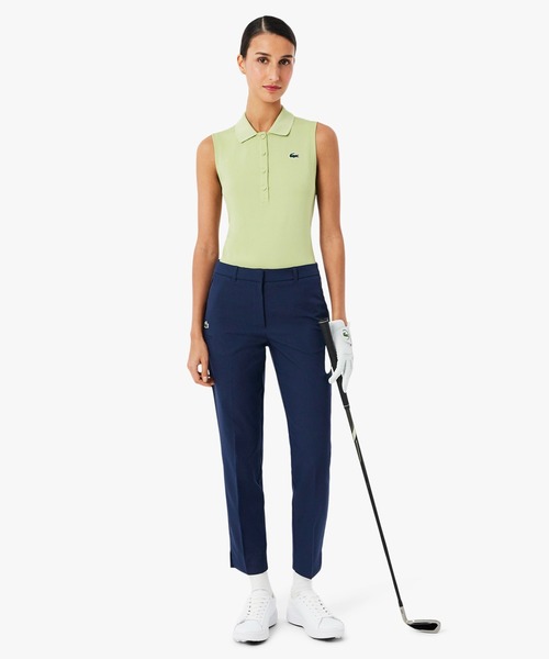 LACOSTE(ラコステ)の「UVカット 吸水速乾 ウルトラドライ スリムフィットストレッチゴルフパンツ(チノパンツ・レディース・ネイビー/ベージュ・38/36/34)」の8枚目の写真
