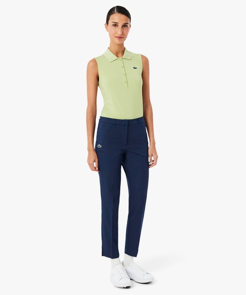 LACOSTE(ラコステ)の「UVカット 吸水速乾 ウルトラドライ スリムフィットストレッチゴルフパンツ(チノパンツ・レディース・ネイビー/ベージュ・38/36/34)」の10枚目の写真