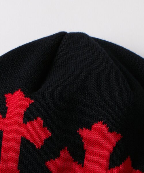 WHO'S WHO gallery（フーズフーギャラリー）の「クロスロゴビーニー（ニットキャップ/ビーニー・レディース・ブラック系その他/グレー/ブラック・FREE）」の8枚目の写真