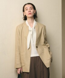 ノーカラージャケット（リネン・麻）ファッション通販 - ZOZOTOWN