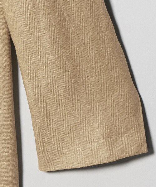 BEAUTY&YOUTH UNITED ARROWS（ビューティーアンドユースユナイテッドアローズ）の「麻ブレンド カラーレス シングル ジャケット UVカット（ノーカラージャケット・レディース・ベージュ/オフホワイト・M/S）」の9枚目の写真