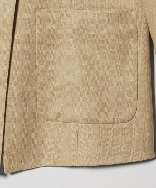 BEAUTY&YOUTH UNITED ARROWS（ビューティーアンドユースユナイテッドアローズ）の「麻ブレンド カラーレス シングル ジャケット UVカット（ノーカラージャケット・レディース・ベージュ/オフホワイト・M/S）」の10枚目の写真