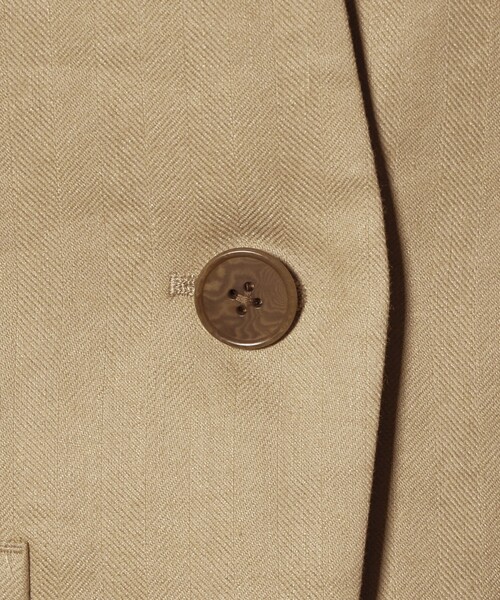 BEAUTY&YOUTH UNITED ARROWS（ビューティーアンドユースユナイテッドアローズ）の「麻ブレンド カラーレス シングル ジャケット UVカット（ノーカラージャケット・レディース・ベージュ/オフホワイト・M/S）」の11枚目の写真