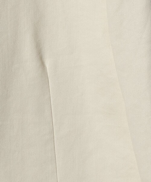 BEAUTY&YOUTH UNITED ARROWS(ビューティーアンドユースユナイテッドアローズ)の「麻ブレンド カラーレス シングル ジャケット UVカット(ノーカラージャケット・レディース・ベージュ/オフホワイト・M/S)」の5枚目の写真