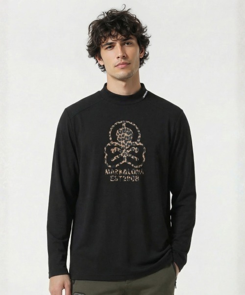 MARK & LONA(マークアンドロナ)の「ELMT Performance Mock Neck | MEN(Tシャツ/カットソー・メンズ・ブラック系その他/ホワイト×ブルー・46/48)」の1枚目の写真
