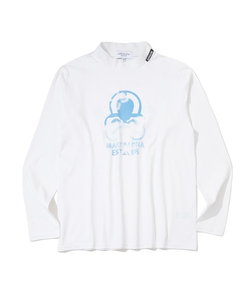 MARK & LONA(マークアンドロナ)の「ELMT Performance Mock Neck | MEN(Tシャツ/カットソー・メンズ・ブラック系その他/ホワイト×ブルー・46/48)」の3枚目の写真