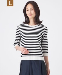 【L】【ウォッシャブル】セーターマシンカットソー