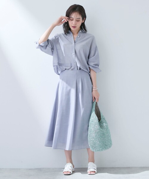 INDIVI（インディヴィ）の「【大人カジュアル】メタリックかぎ編みボトルバッグ（トートバッグ・レディース・ブルー系その他6/ダークブラウン系4/グリーン系その他5/シルバー系4・00）」の7枚目の写真