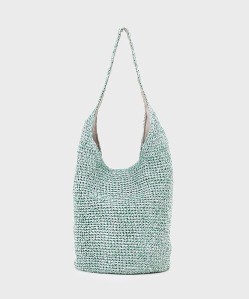 INDIVI（インディヴィ）の「【大人カジュアル】メタリックかぎ編みボトルバッグ（トートバッグ・レディース・ブルー系その他6/ダークブラウン系4/グリーン系その他5/シルバー系4・00）」の17枚目の写真