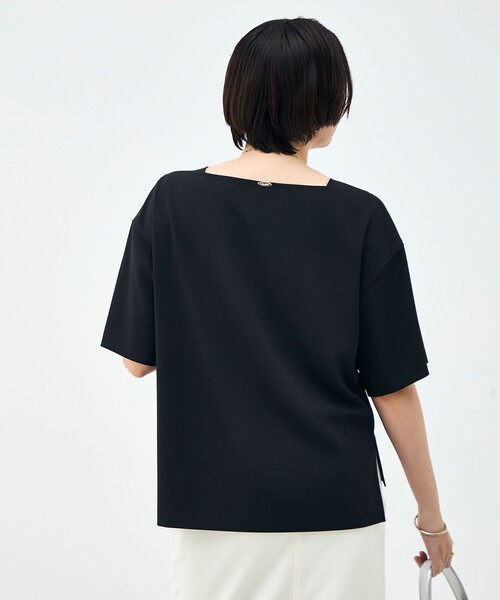 NOLLEY’S(ノーリーズ)の「《セットアップ対応》ウォッシャブルイージーツイルTブラウス(シャツ/ブラウス・レディース・ブラック/チャコールグレー/ホワイト・38)」の12枚目の写真