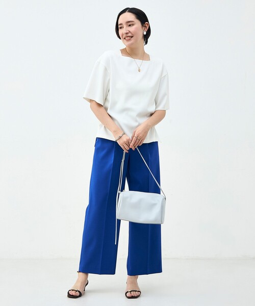 NOLLEY’S(ノーリーズ)の「《セットアップ対応》ウォッシャブルイージーツイルTブラウス(シャツ/ブラウス・レディース・ブラック/チャコールグレー/ホワイト・38)」の20枚目の写真