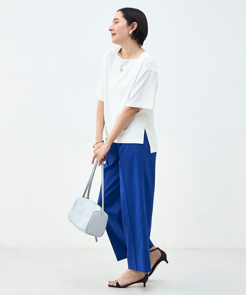 NOLLEY’S(ノーリーズ)の「《セットアップ対応》ウォッシャブルイージーツイルTブラウス(シャツ/ブラウス・レディース・ブラック/チャコールグレー/ホワイト・38)」の22枚目の写真