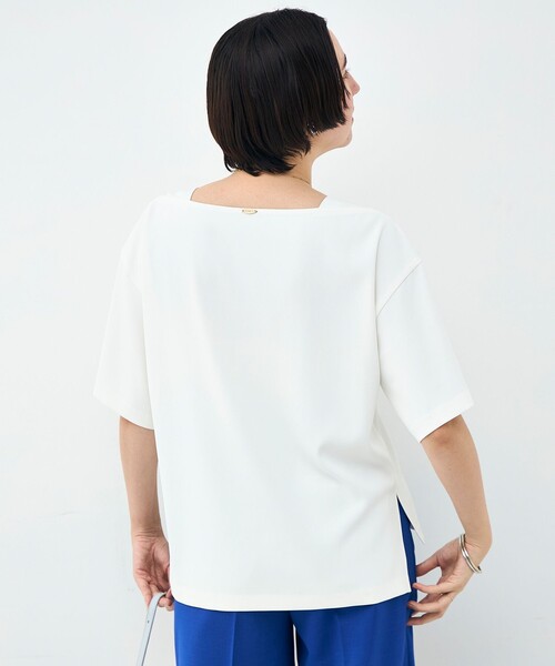 NOLLEY’S（ノーリーズ）の「《セットアップ対応》ウォッシャブルイージーツイルTブラウス（シャツ/ブラウス・レディース・ブラック/チャコールグレー/ホワイト・38）」の10枚目の写真