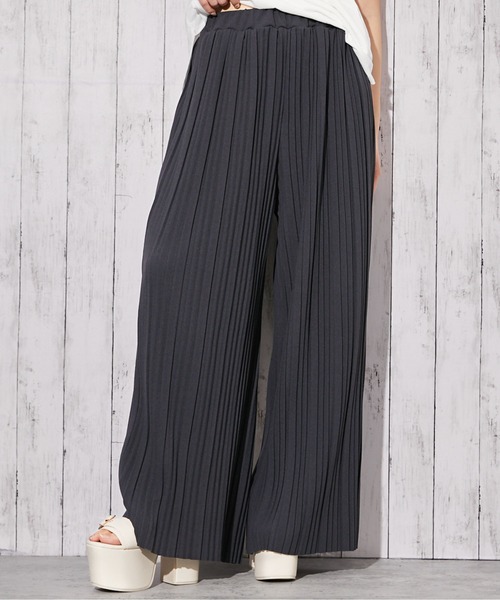 GORGE(ゴージ)の「《カットプリーツ イージー》ワイドパンツ/きれいめカジュアル/オールシーズン/全5色(その他パンツ・レディース・ブルー/アイボリー/ブラック/チャコール/モカ・F)」の9枚目の写真