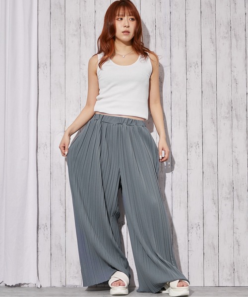 GORGE(ゴージ)の「《カットプリーツ イージー》ワイドパンツ/きれいめカジュアル/オールシーズン/全5色(その他パンツ・レディース・ブルー/アイボリー/ブラック/チャコール/モカ・F)」の13枚目の写真