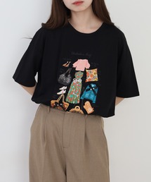 Anna Nicola（アンナニコラ）の「Anna Nicola モチーフプリント半袖Tシャツ（Tシャツ/カットソー）」