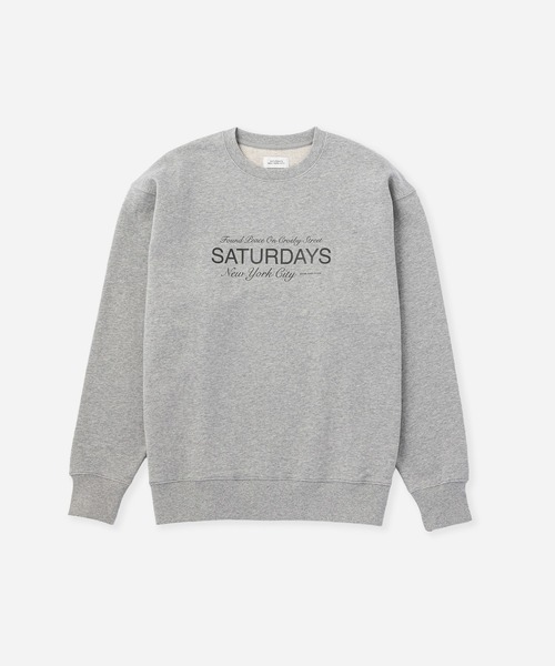Saturdays NYC(サタデーズ ニューヨークシティ )の「Bowery Found Peace Sweatshirt(スウェット・メンズ・グリーン/ライトグレー/ブラック・L/M/S)」の3枚目の写真