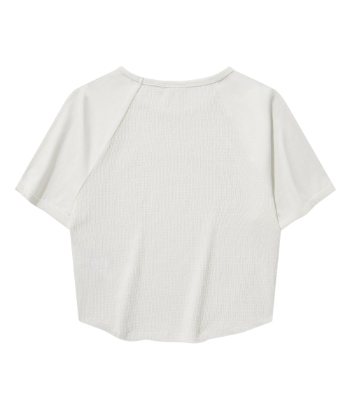 COVERNAT WOMAN(カバーナットウーマン)の「ウーマンベイビーフィットアーチクーパーロゴシャーリングTシャツホワイト(Tシャツ/カットソー・レディース・その他・WS/WM)」の3枚目の写真
