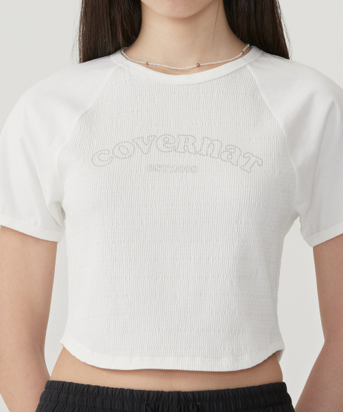 COVERNAT WOMAN(カバーナットウーマン)の「ウーマンベイビーフィットアーチクーパーロゴシャーリングTシャツホワイト(Tシャツ/カットソー・レディース・その他・WS/WM)」の7枚目の写真