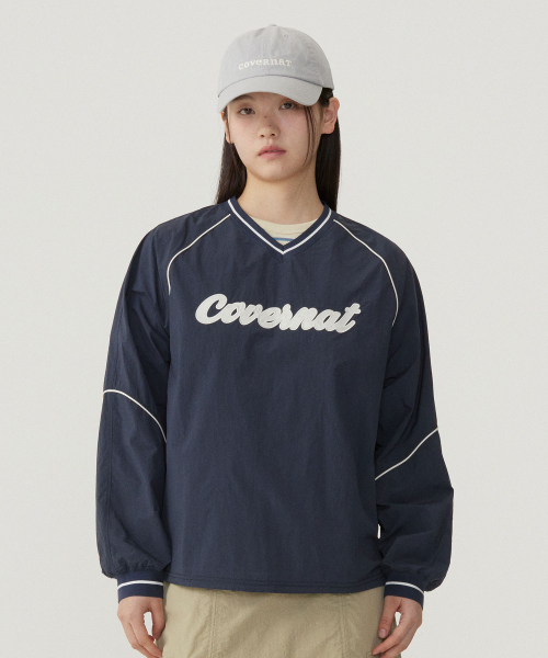 COVERNAT WOMAN(カバーナットウーマン)の「ウィメンズロゴナイロンロングスリーブネイビー(Tシャツ/カットソー・レディース・その他・WS/WM)」の1枚目の写真