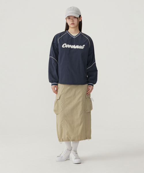 COVERNAT WOMAN(カバーナットウーマン)の「ウィメンズロゴナイロンロングスリーブネイビー(Tシャツ/カットソー・レディース・その他・WS/WM)」の3枚目の写真
