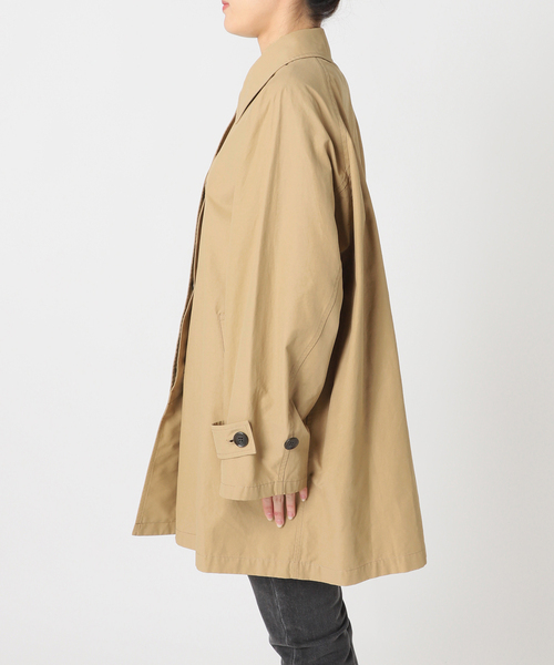 JOURNAL STANDARD relume（ジャーナルスタンダード　レリューム）の「《追加》［26SS新作］コットンナイロンAラインステンコート（ステンカラーコート・レディース・ベージュ・FREE）」の9枚目の写真